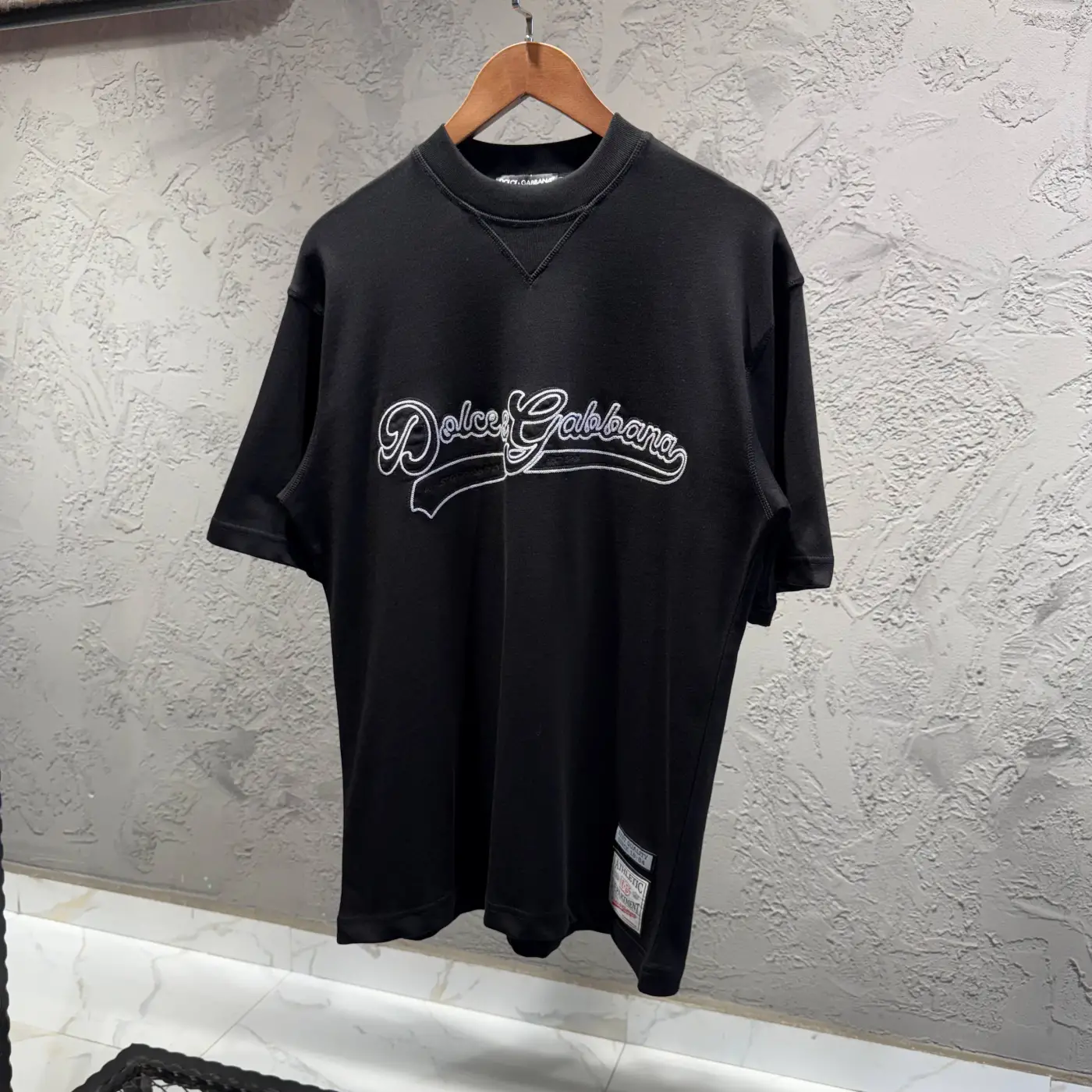 Dolce Gabbana Siyah Nakış Yazılı Tişört