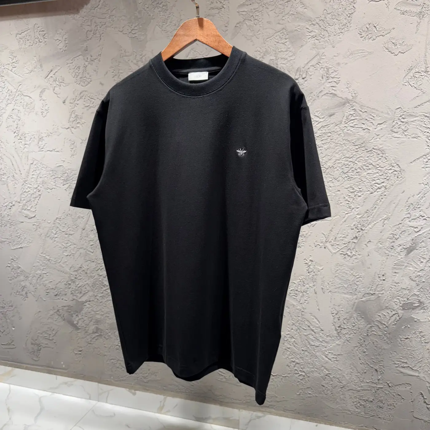 CHRISTIAN DIOR Siyah Nakış Logo Detay Tişört