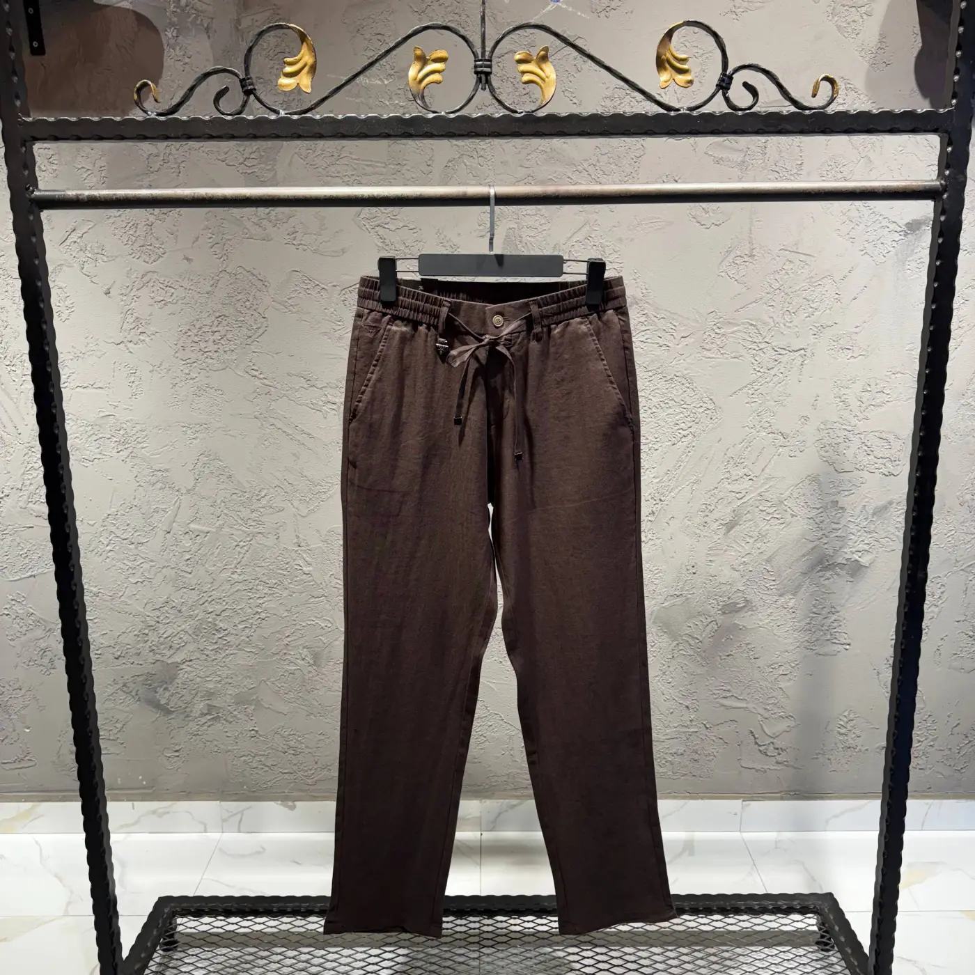 PRADA Kahverengi Keten Jogger