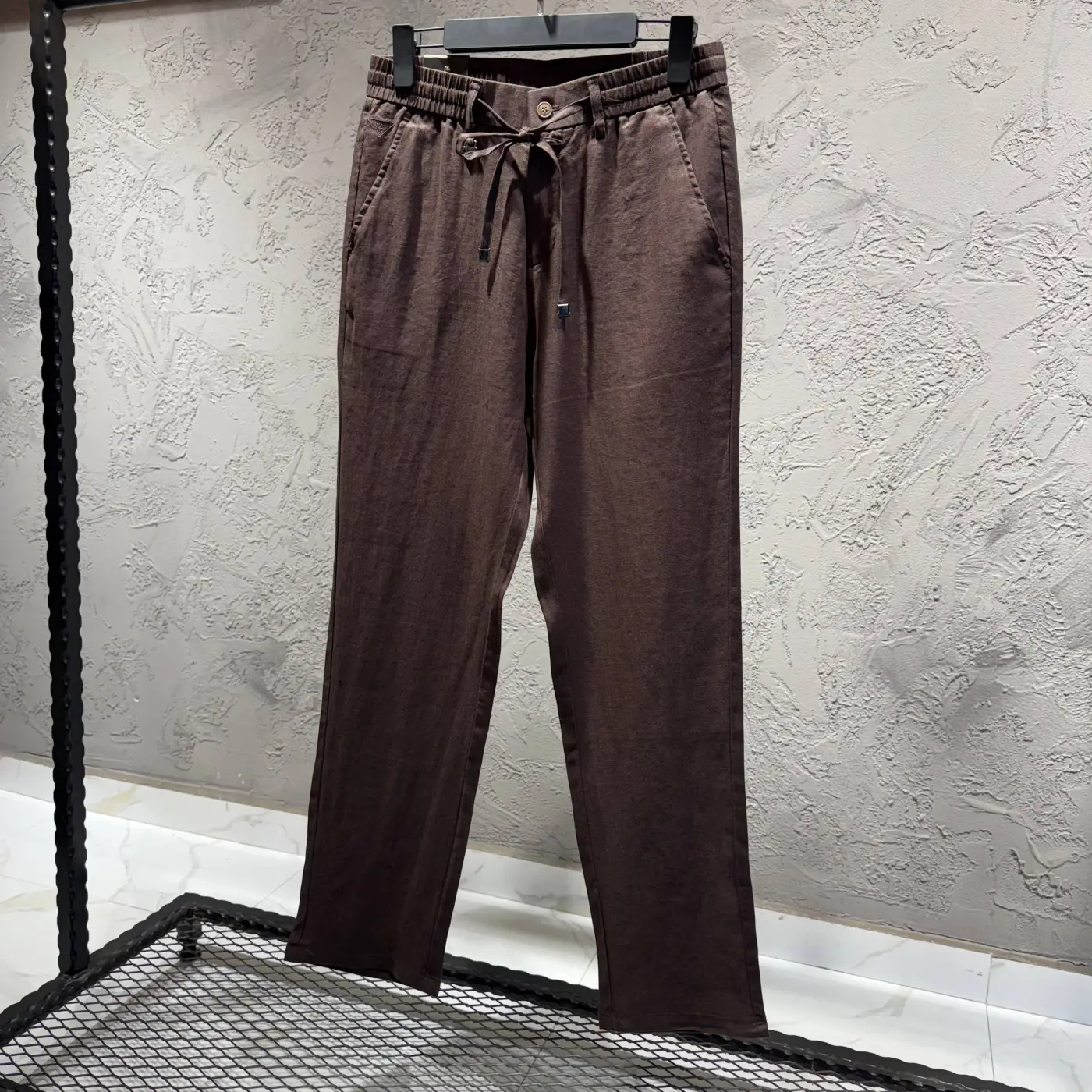 PRADA Kahverengi Keten Jogger