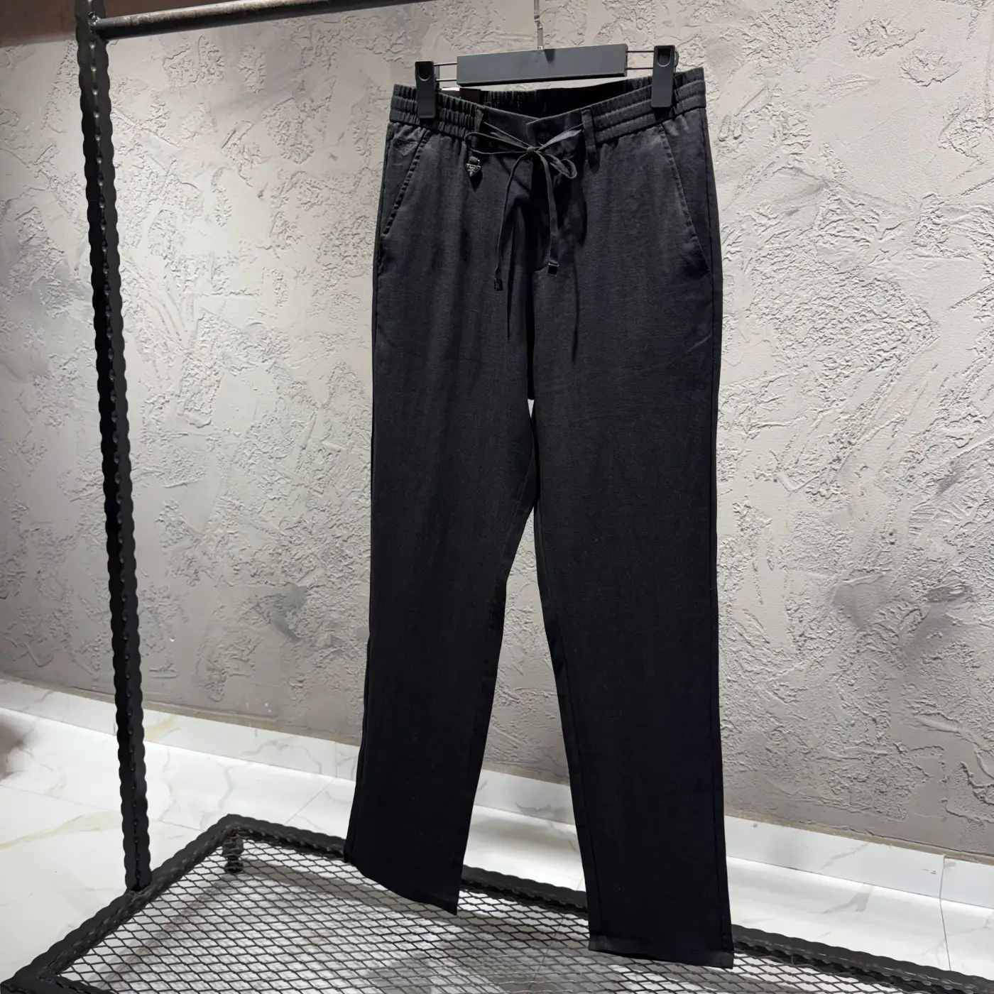 PRADA Siyah Keten Jogger