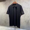 Loro Piana Siyah Nakış Logo Kol Detay Polo Tişört