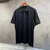 Loro Piana Siyah Nakış Logo Kol Detay Polo Tişört