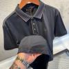 Loro Piana Siyah Nakış Logo Kol Detay Polo Tişört
