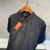Loro Piana Siyah Nakış Logo Kol Detay Polo Tişört