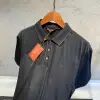 Loro Piana Siyah Nakış Logo Kol Detay Polo Tişört