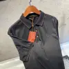 Loro Piana Siyah Nakış Logo Kol Detay Polo Tişört