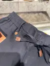 Loro Piana Lacivert Linen Şort