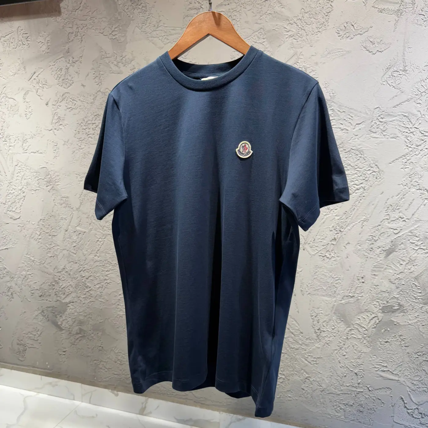 Moncler Logo Detay Lacivert Tişört