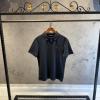 Loro Piana Gri Buruşuk Kumaş Detay Polo Tişört