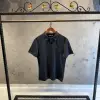 Loro Piana Gri Buruşuk Kumaş Detay Polo Tişört