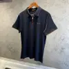 Loro Piana Lacivert Logo ve Şerit Detaylı Polo Tişört