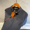 Loro Piana Lacivert Logo ve Şerit Detaylı Polo Tişört