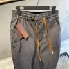 Zegna Koyu Gri Keten Jogger