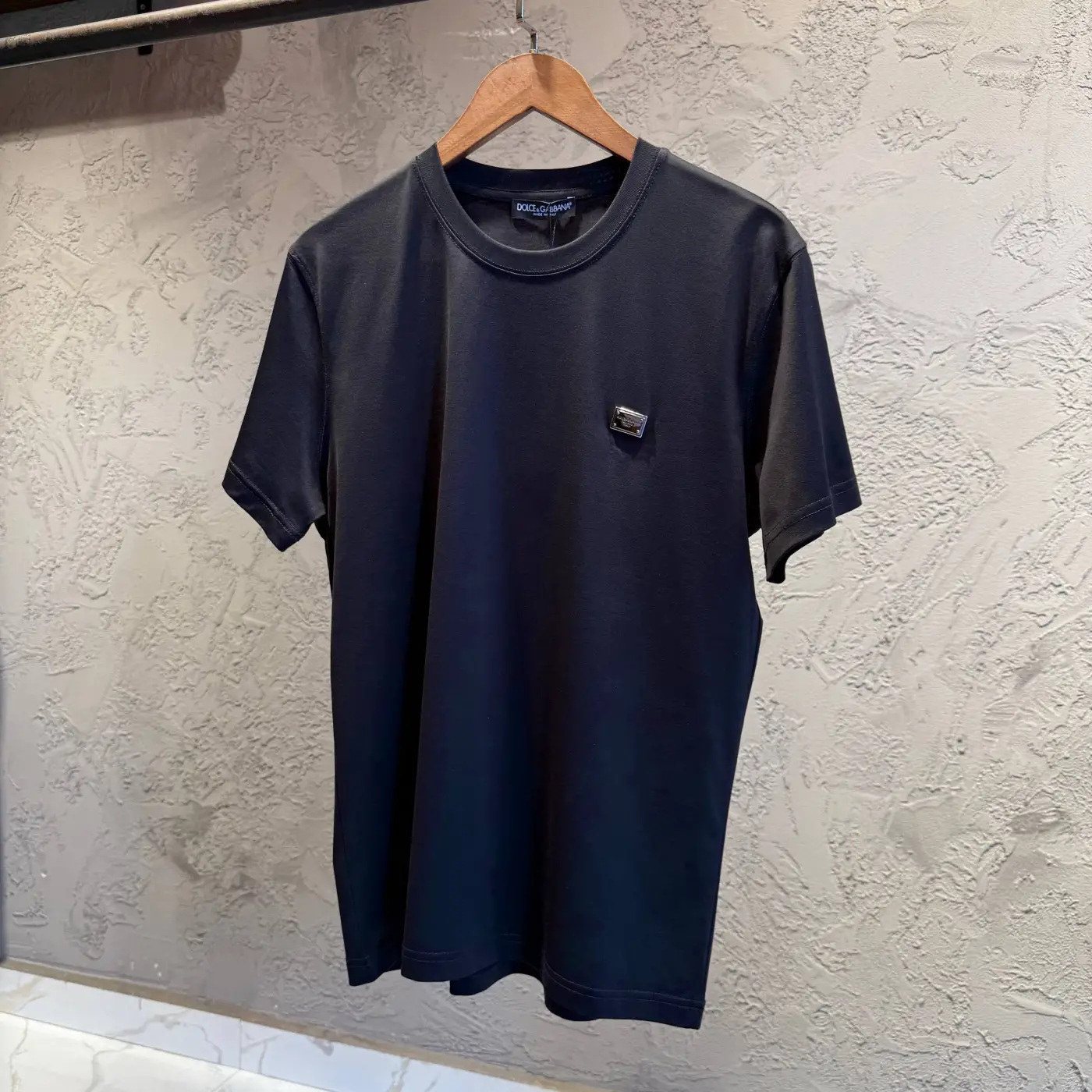 Dolce Gabbana Siyah Çelik Logo Tişört