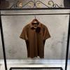 Prada Kahverengi Logo Detay Polo Yaka