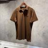 Prada Kahverengi Logo Detay Polo Yaka