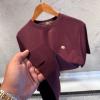 Etro Bordo Logo Detay Tişört